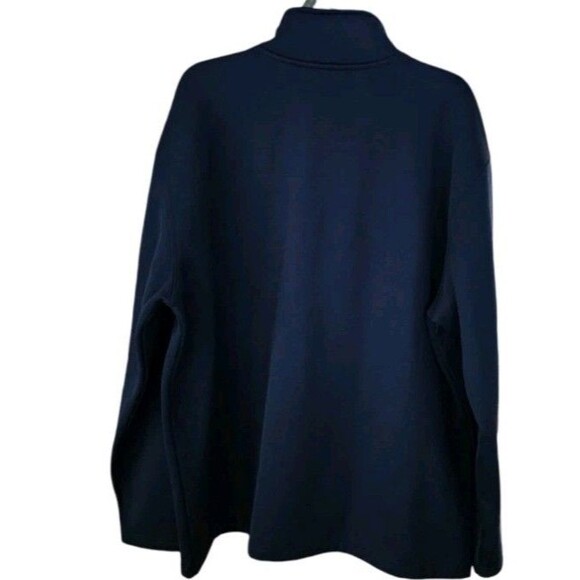 Y2K Structure 89 Embossed Half Zip Sweater Men's XL Navy Blue - Picture 3 of 8